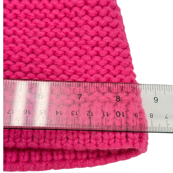 New Kyi Kyi Womens Pink Fuschia Beanie Faux Fur Pom Pom main image 5